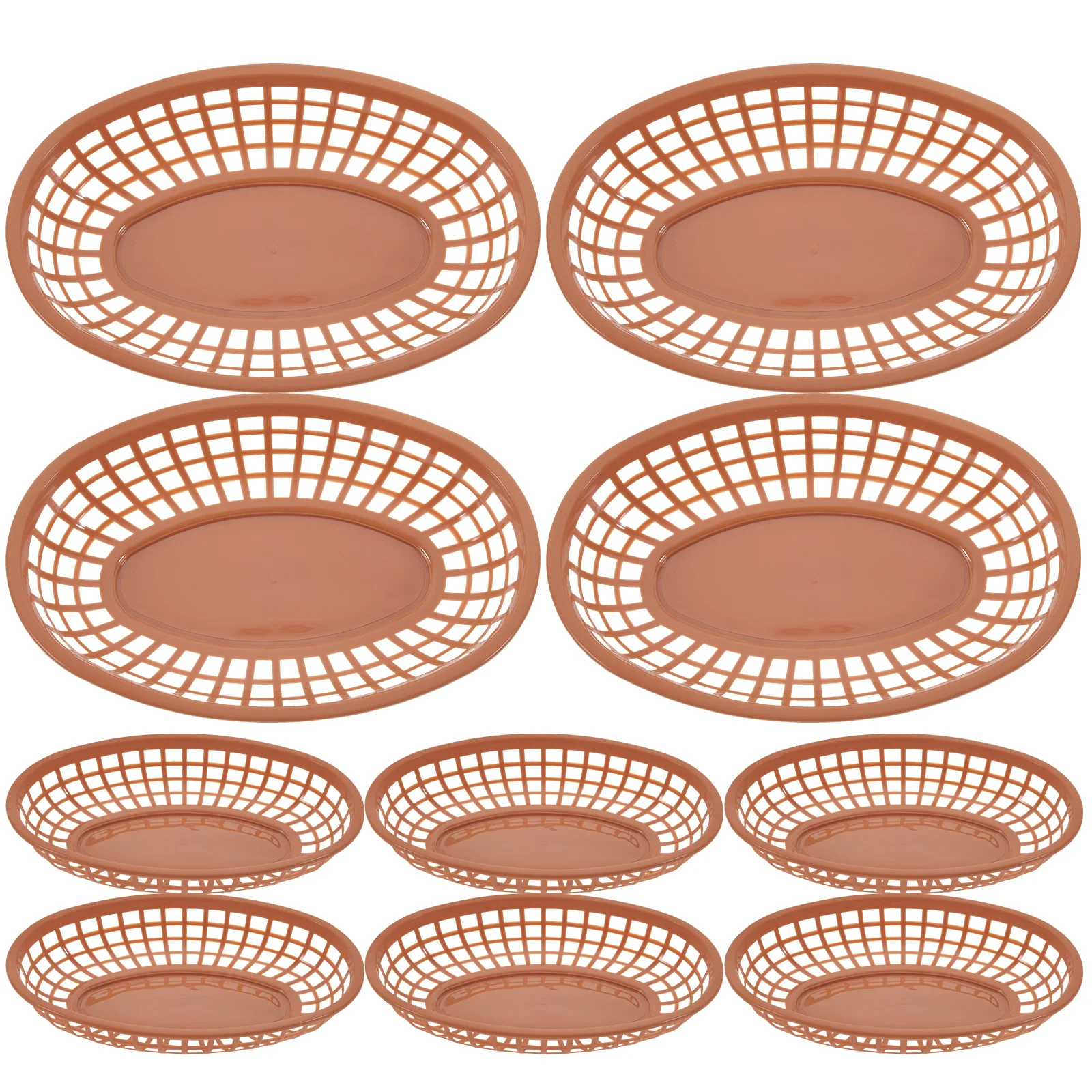 

12Pcs Durable Stacking Food Serving Baskets Lightweight Home Desktop Storage Vegetable Fruit Basket