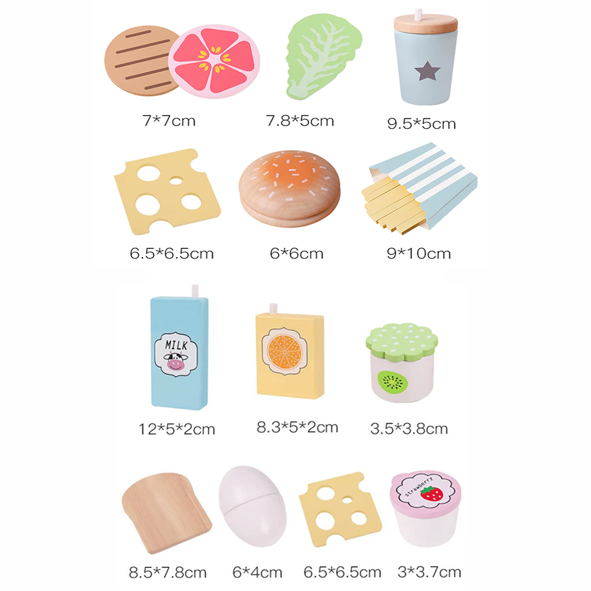 Wooden Kitchen toy role play food toy Fruit and vegetable salad Cosplay Ealy Educational toy for children gifts
