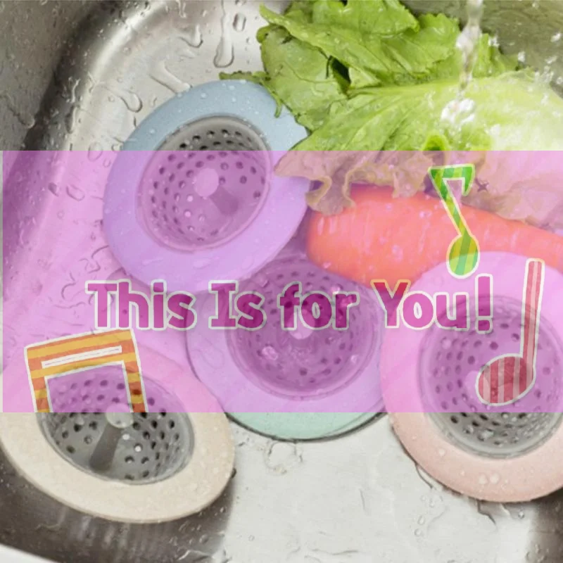 【HMA】Silicone Kitchen Sink Drain Strainer Anti Clog Design Universal Fit For Vegetable Washing And Dish Cleaning