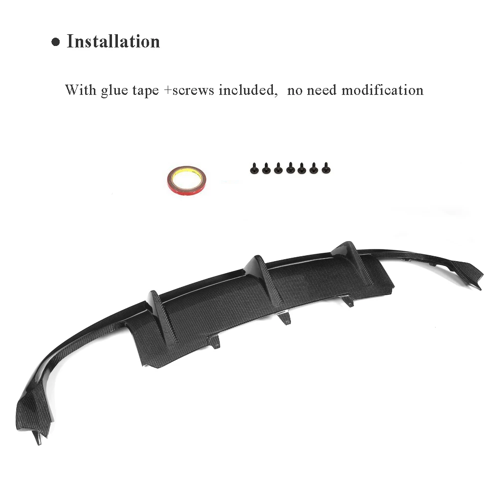 

Carbon Fiber Rear Bumper Diffuser Lip for Audi A5 Sline S5 B8 Sedan Convertible Coupe 2012-2016 Non Standard Rear Diffuser FRP