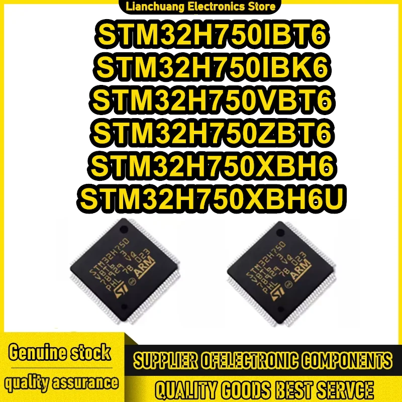 

STM32H750IBT6 STM32H750IBK6 STM32H750VBT6 STM32H750ZBT6 STM32H750XBH6 STM32H750XBH6U Микросхема 100% новый оригинальный на складе