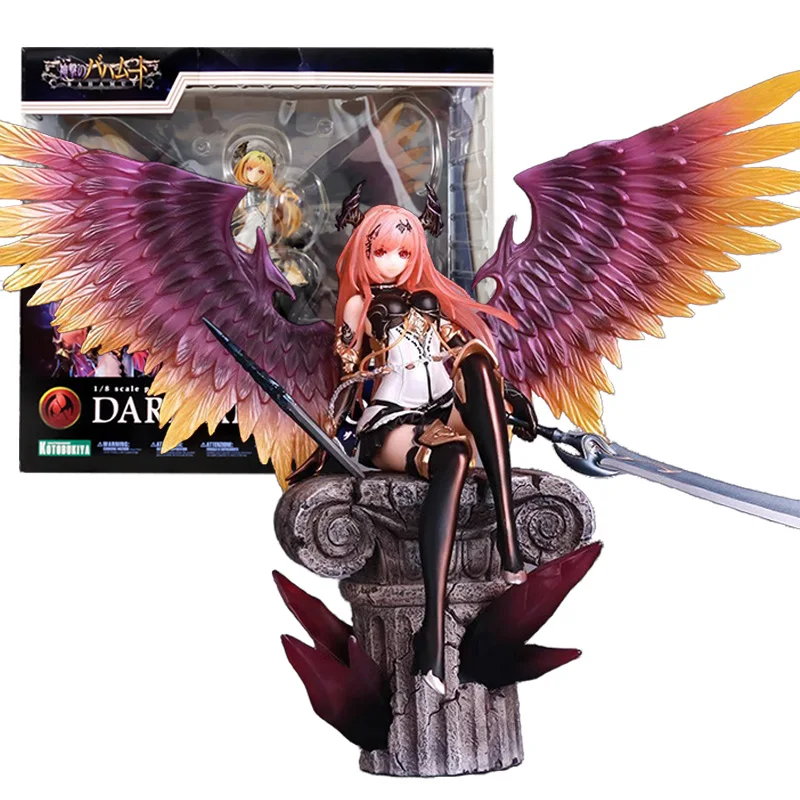 27CM Anime Rage of Bahamut Dark Angel Olivier Sitting Figure Toy Gift Collection Action Figure PVC Boxed