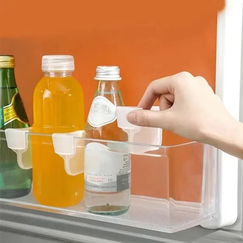 Partition Refrigerator Storage Organizer Side Door Divider Clips for Kitchen Bottle Rack Assortment