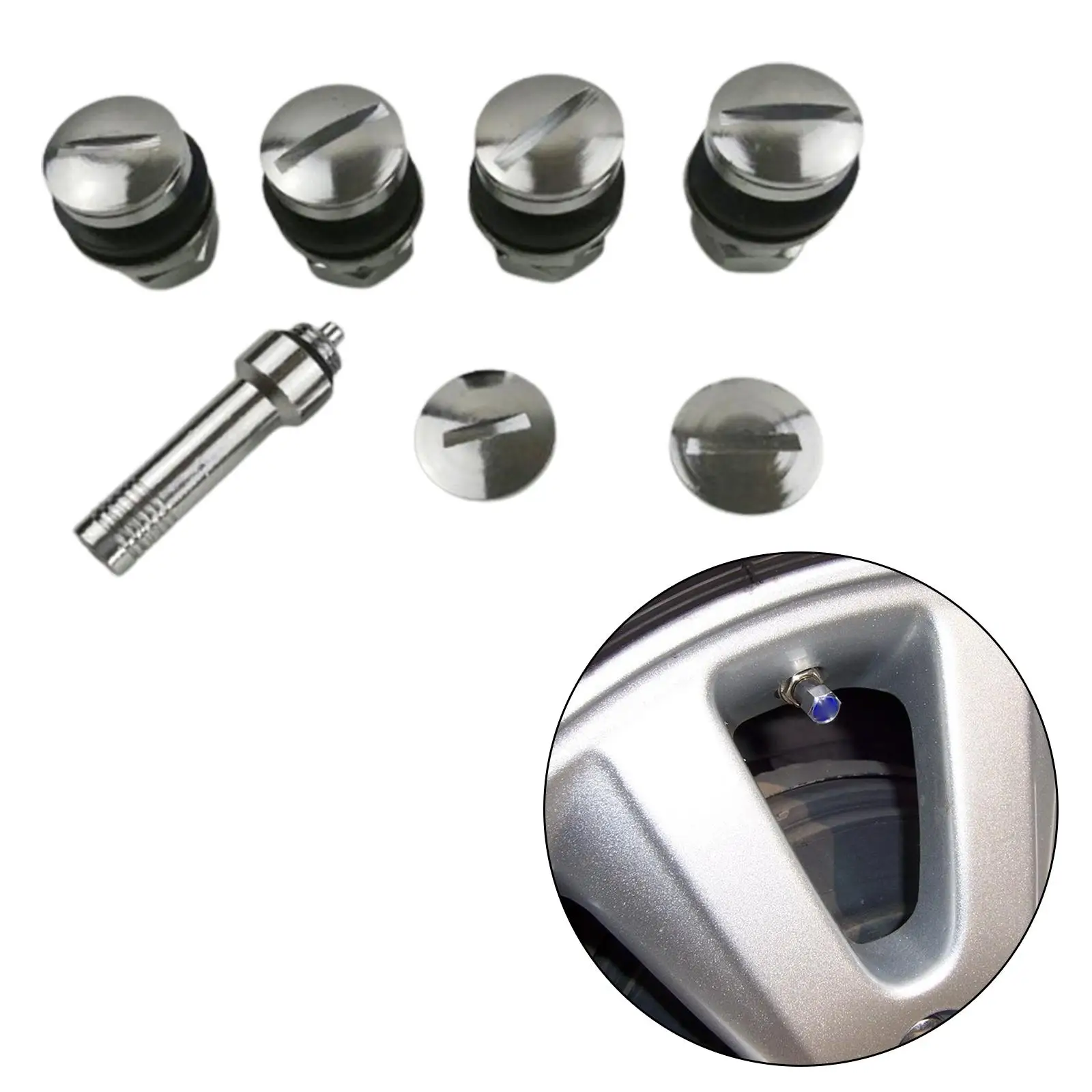 Copper Wheel Invisible Valve Stem Caps Durable Car Tire Valve Air Plug Replacement Dust Cover for Car Truck and Motorcycle