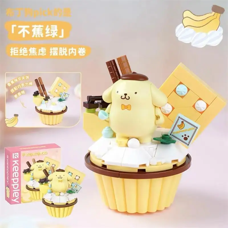 Keeppley Sanrio Bouwstenen Leuke Taarten Anime Figuur Desktop Decoratie Puzzel Assembleren Model Speelgoed Verjaardagscadeau Voor Kinderen