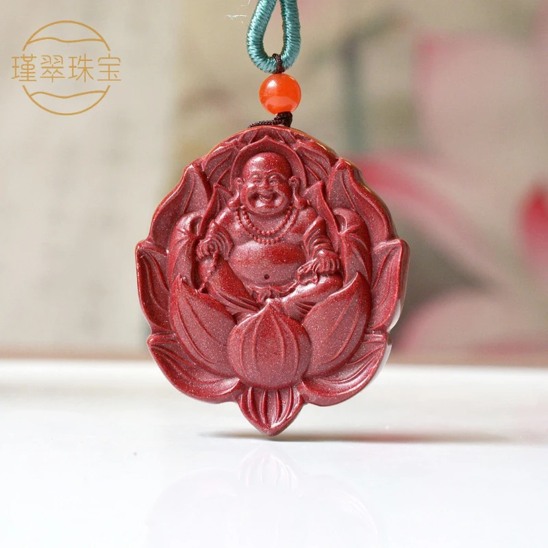natural-purple-gold-sand-maitreya-buddha-pendant-unisex-brings-peace-good-fortune-and-auspiciousnes