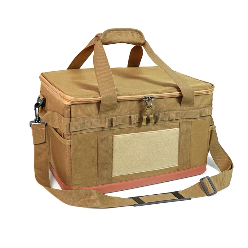 

DW-30L Cooking Utensil Organizer Multi Compartments Outdoor Camping Storage Bag Camping Utility Tote Bag for Picnic