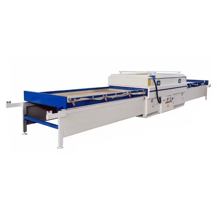 Woodworking automatic double-station wood veneer vacuum laminating forming PVC foil vacuum laminating machine