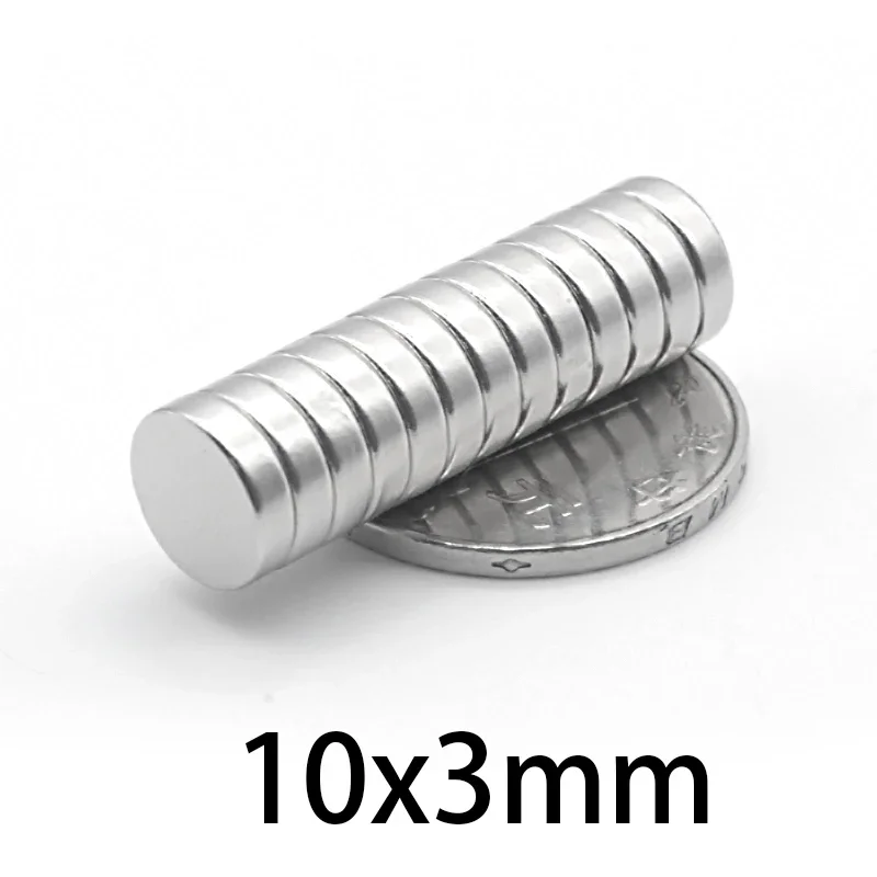 10x3mm Small Circular Powerful Magnets 10*3 Strong Disc Magnets For Fridge, DIY, Building, Scientific, Craft, Education 10x3