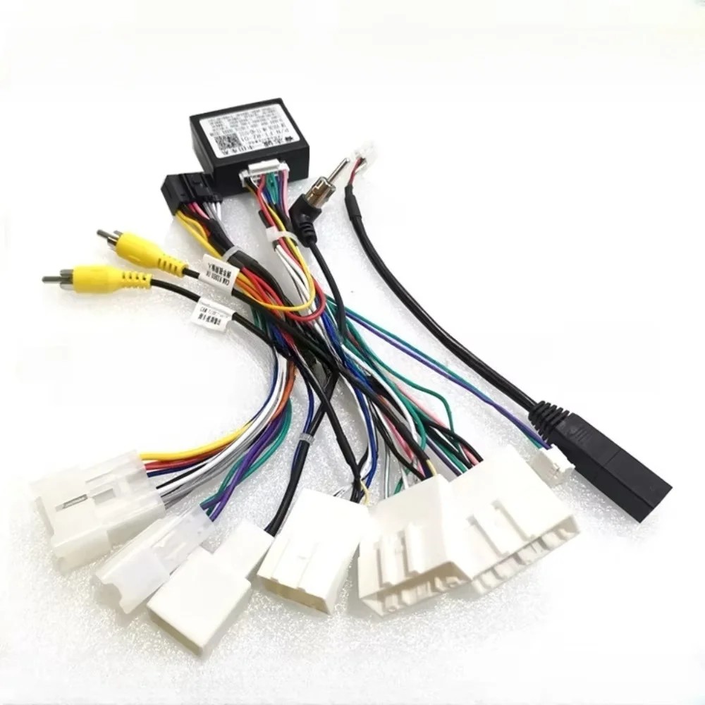 Canbus Box RZ-FT52 for Toyota Corolla/Camry/CHR /RAV4/Spade/Yaris/Prius with Wiring Harness Power Cable Android 2 Din Car Radio