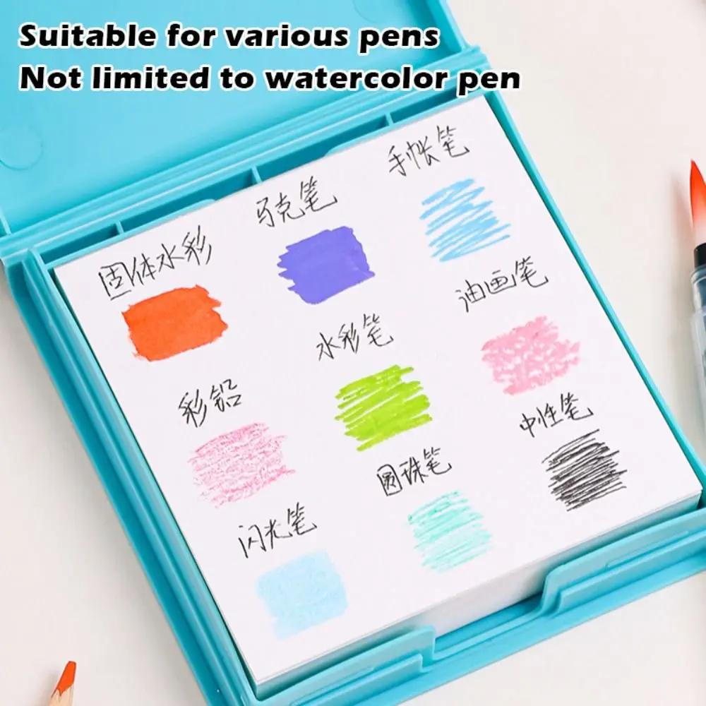 كراسة الرسم المائية الإبداعية القابلة للتمزيق سميكة المحمولة المائية دفتر جيب كتاب الألوان المائية الرسم في الهواء الطلق #2