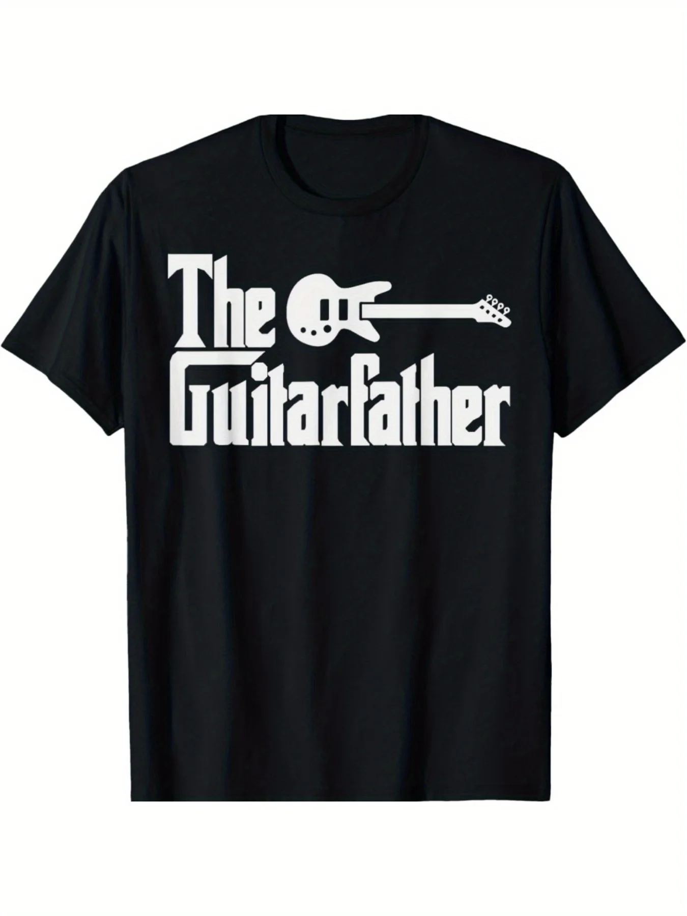 Father'S Day Guitarist T-Shirt "The Guitar Fathers Day" DesignLightweight Moisture-WickingCasual Short Sleeve Tee fo