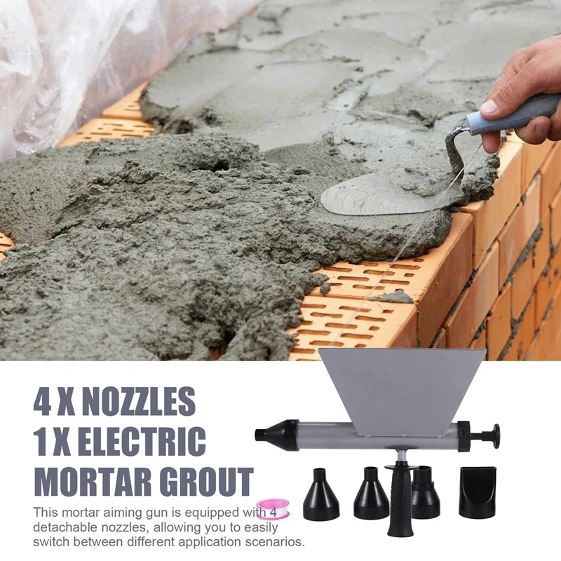 AB42-Electric Mortar Grout , Portable Cement Grouting Machine, Mortar Pointing For Brick, Grout Caulking Finishing Tool