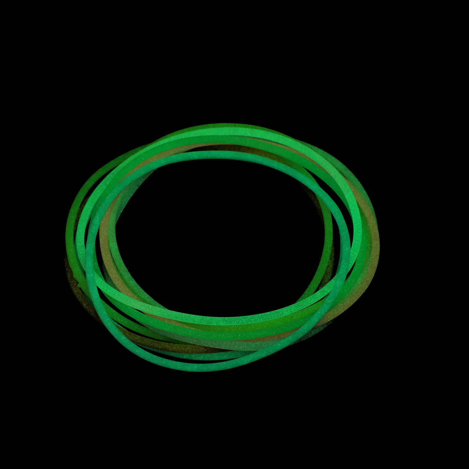 100 Pcs Luminous Silicone Bracelet 90s Jewelry for Women Glow Bracelets Bulk Neon The Dark 80's Shine