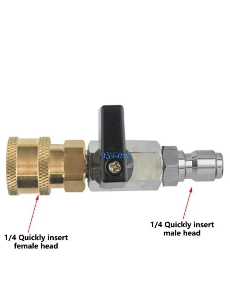 

E15A Portable Efficient 1/4 Inch Compress Air Valves Quick Connectors Easy Installion Designs for Easy Airflows Management