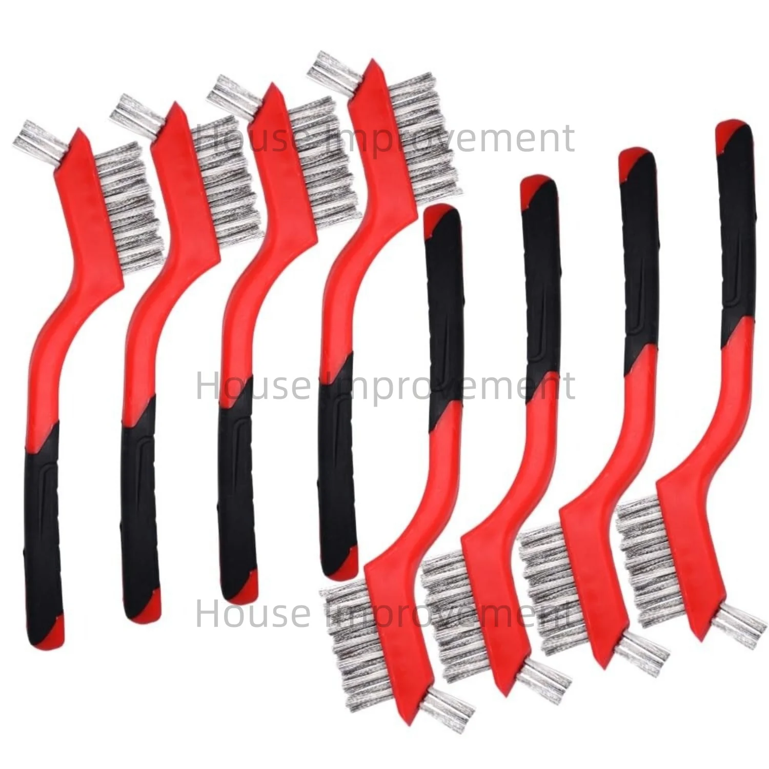 

8pcs Premium Wire Brushes Set for Rust Removal Paint Cleaning Metal Polishing Versatile Tools for Automotive Industrial Home Use