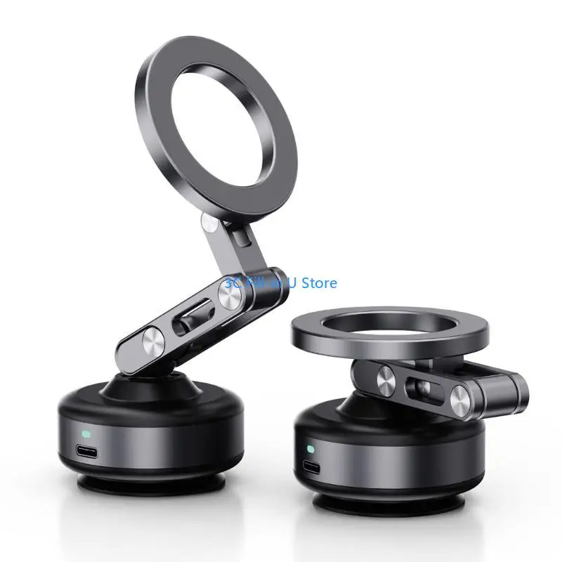 

G8TA Electric Vacuum Suction Phone Holder Adjustable Foldable Car Mount Rack