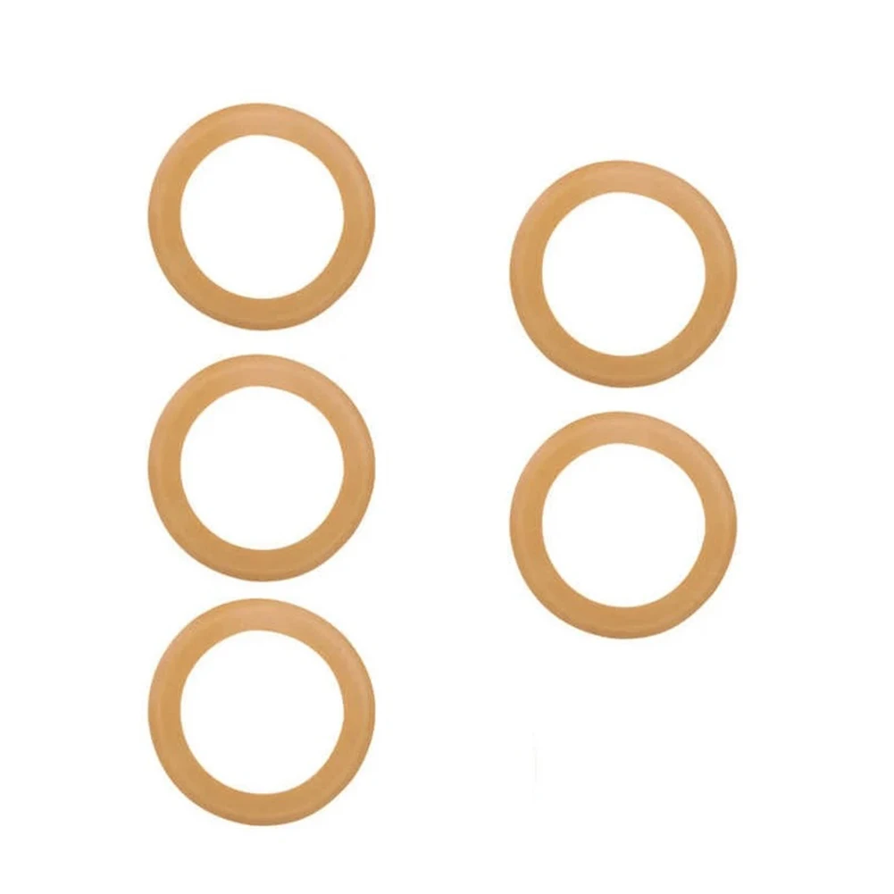 Robust Rubber Piston Rings (Set of Five) Suitable for Different Oil Compressor Models Including Popular Wattages