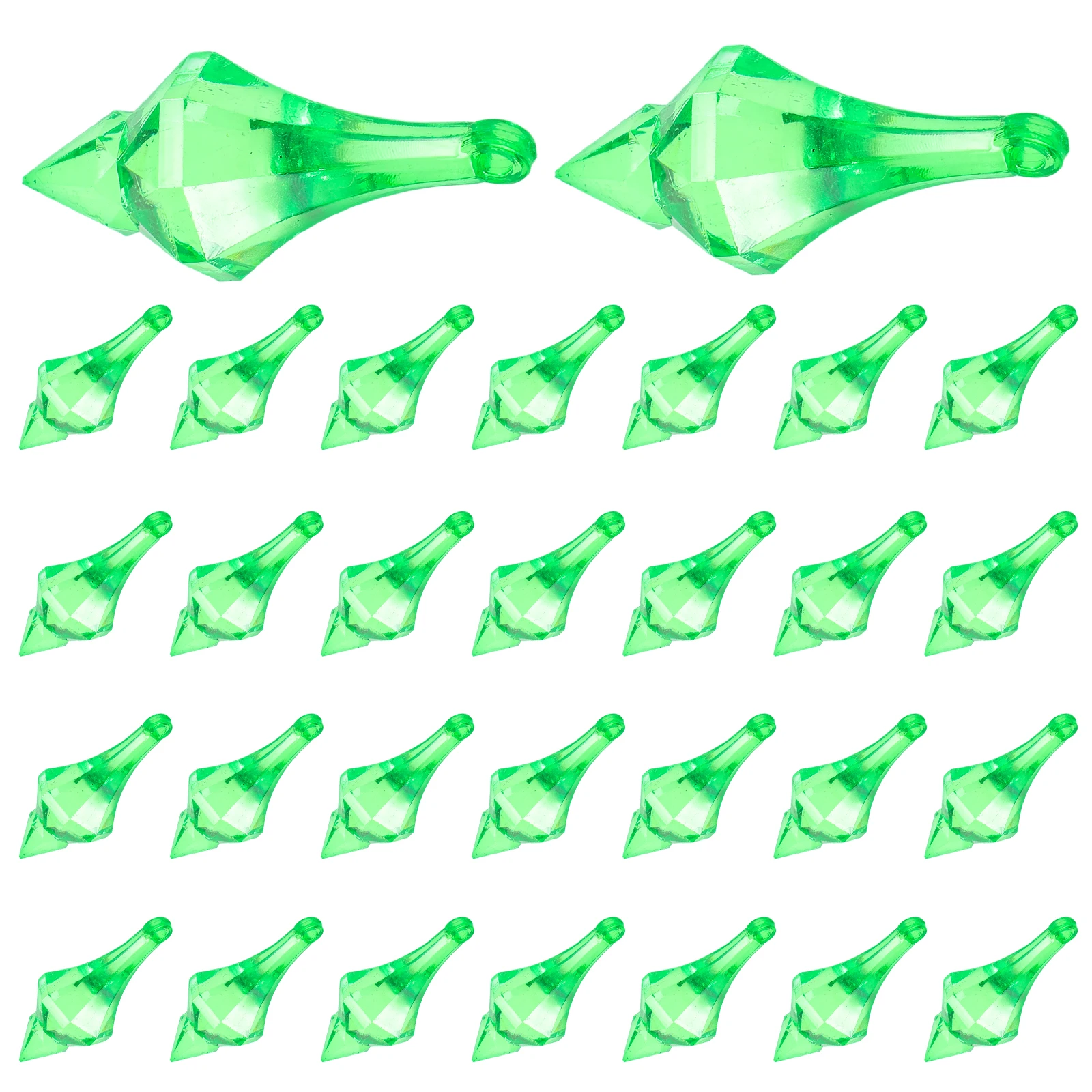 

Clear Water Drop Pendants Acrylic Decorations Green 130 Pieces DIY Craft Hanging Wedding Curtains Lamp Accessories