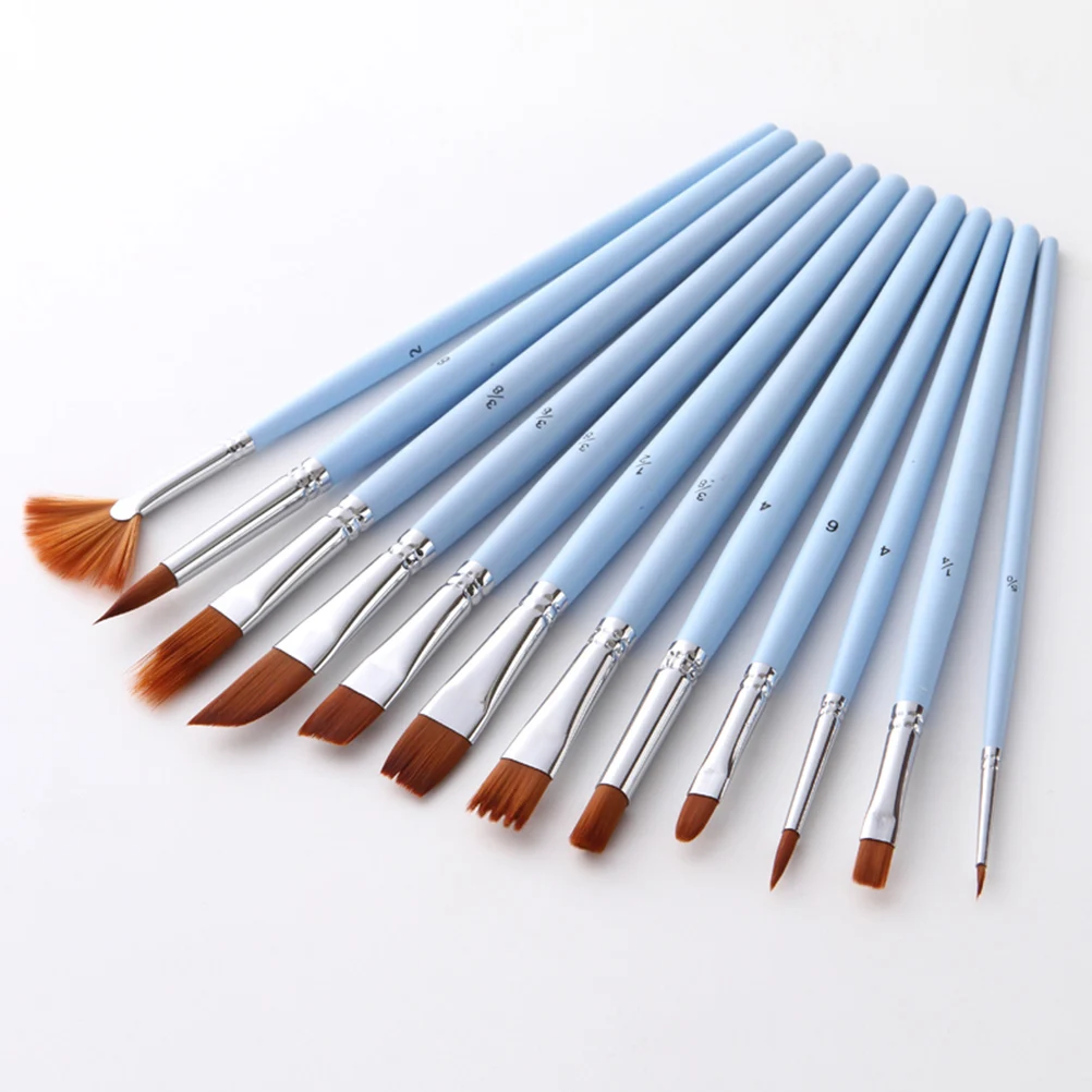 

Water Brush Pen Watercolor Paint Brushes Flat Painting Paintbrush Bamboo Child Round