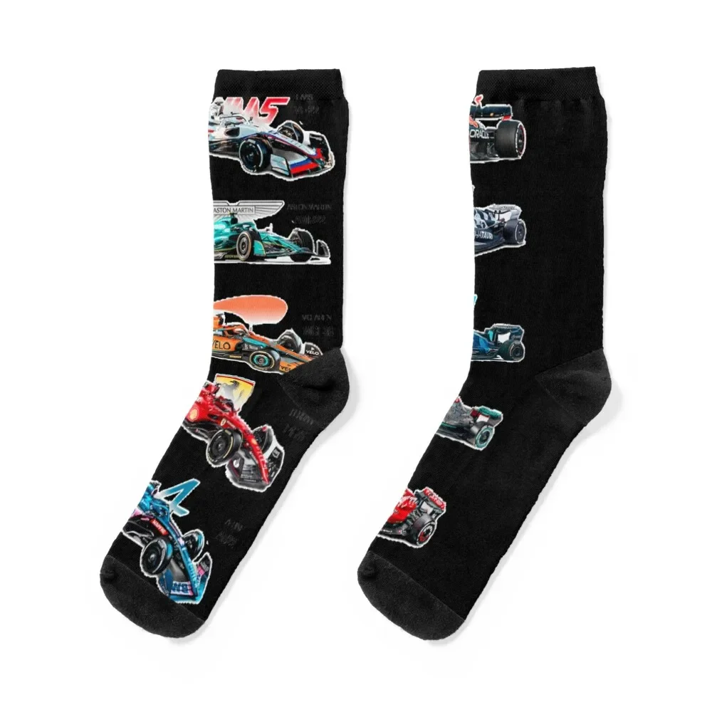 

F1 All cars 2022 Classic Socks funny sock man Boy Child Socks Women's