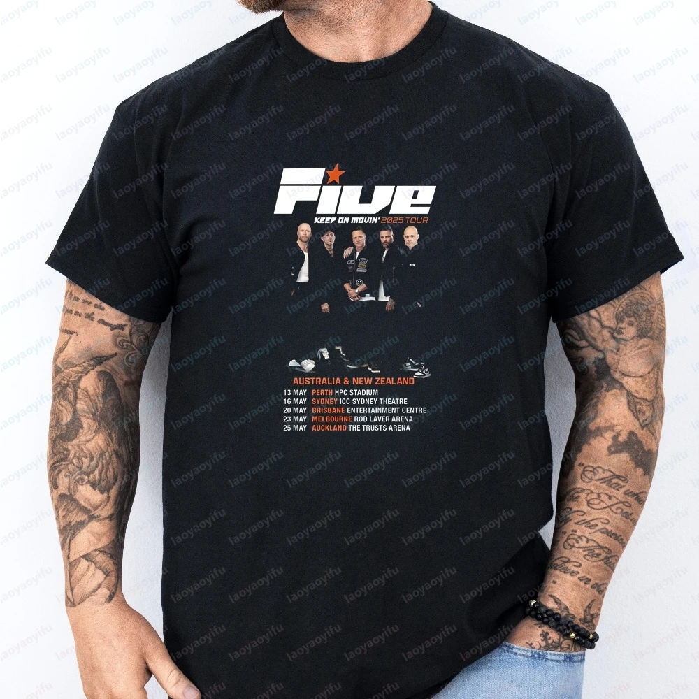 Camisetas y camisetas sin mangas para hombre. Camisetas elegantes y cómodas para hombre y mujer del grupo pop británico Five 5ive.