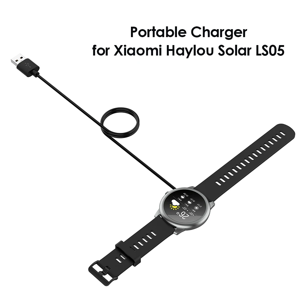 USB Fast Charger for Haylou Solar RT LS05/Ticwatch GTX CXB01/YAMAY SW022 W26 Power Adapter Imilab kw66 charging cable