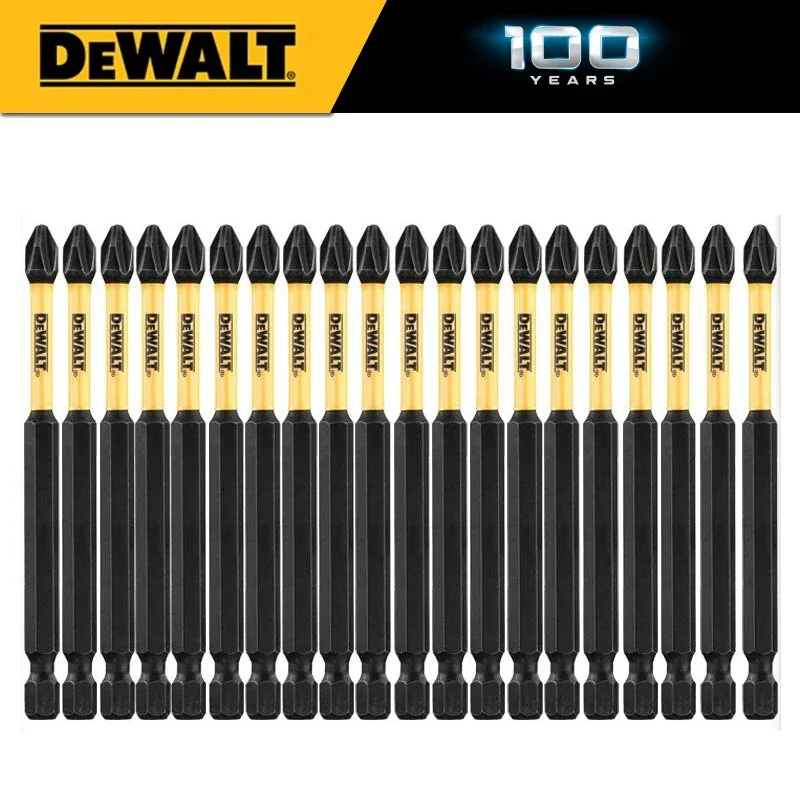 DEWALT PH2 Screwdriver Bit Hex Shank 89mm Longer Life #2 Impact Electric Drill Bit Set 10X Screw Drill Head Power Tools Part