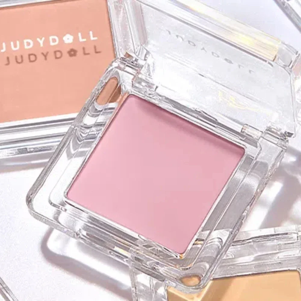 Judydoll Monochrome Blush Portable Silky Cream Multipurpose Blusher Eyeshadow Nude Natural Brighten Skin Tone Makeup Cosmetics