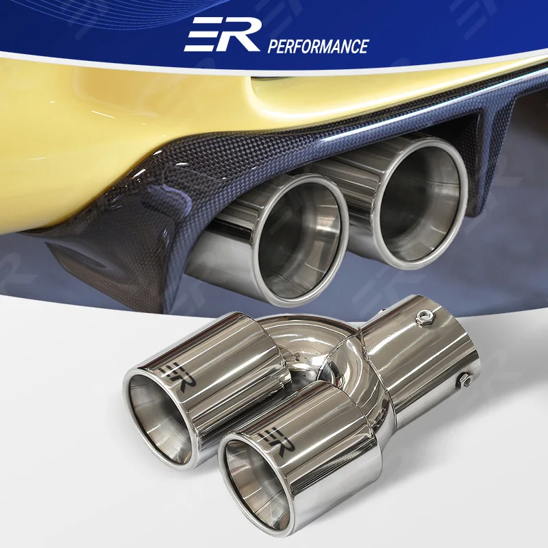 

ER Stainless Steel Exhaust Tip FOR BMW G28 Car Accessories Double Outlet Pipe Modification Nozzle Muffler Tail Pipe