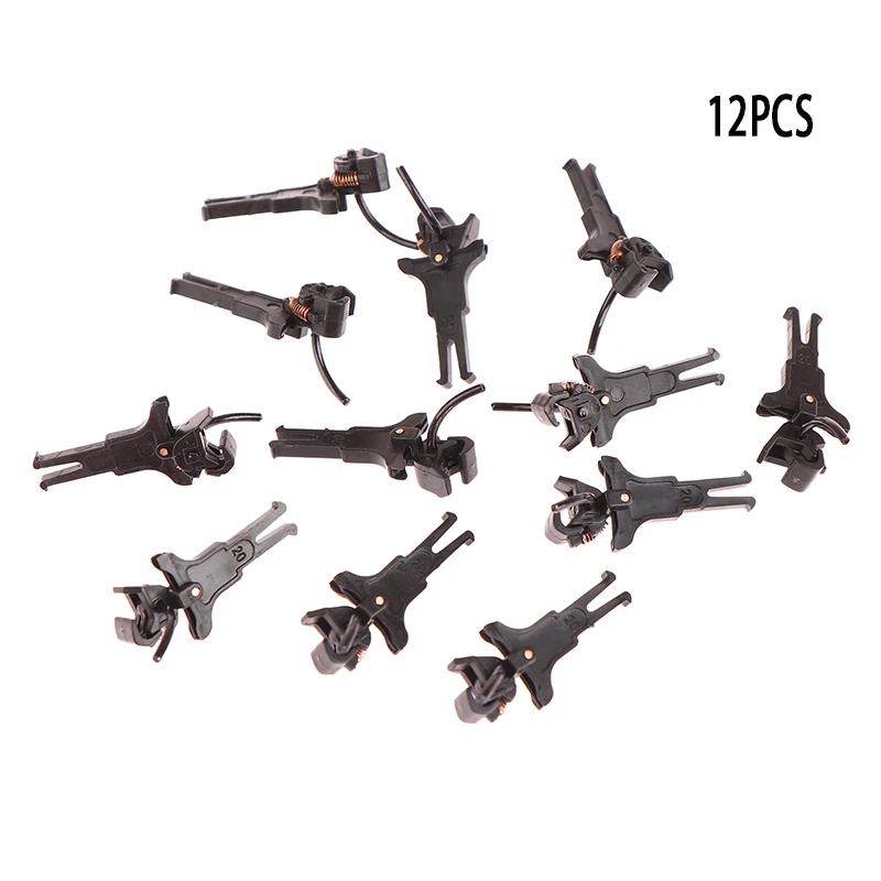 12PCS 1:87 Ho Scale Railway Train Plastic Coupler Suitable European Train 2 Sizes Choice DIY Model Making