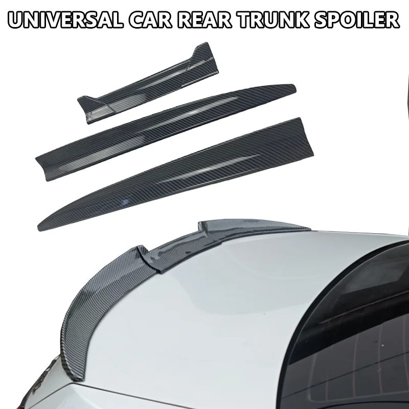 

Car Universal Rear Wing Trunk Roof Spoiler Sedan Hatchback DIY Length Fit For BMW E90 E60 E36 Audi A3 A6 C7 Passat B8 Clio 4