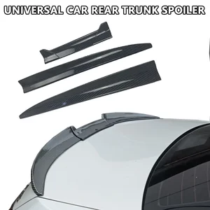 Universal car rear wing Trunk Spoiler Sedan Hatchback DIY Longer Apt for BMW E90 E36 Audi A3 A6 C7 Passat B8 Clio 4 10 Main Sales Universal Aerofolio - №10