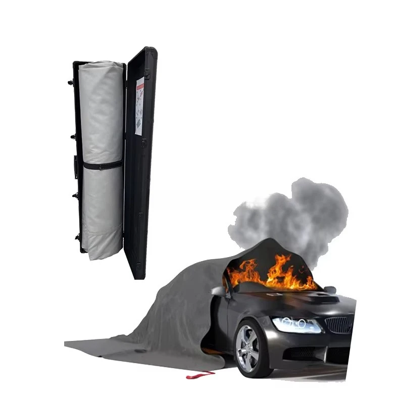 

Emergency Fire Blanket for Car Survival Safety Fire Suppression Blanket for Electric Vehicle Truck Automotive Conflagration
