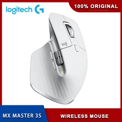 Oryginalna mysz bezprzewodowa Logitech MX Master 3S /MX Master 3 8000 DPI automatyczna zmiana kółka przewijania bezprzewodowa mysz Bluetooth mysz biurowa