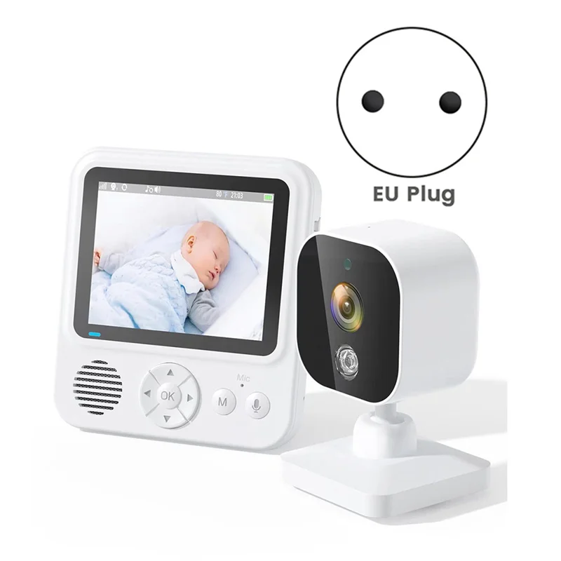 Top Deals 2.8Inch Wireles Baby Monitor With Camera Audio 2-Way Talk Video Babyphone IPS Screen Baby Videophone Baby Nanny Durabl