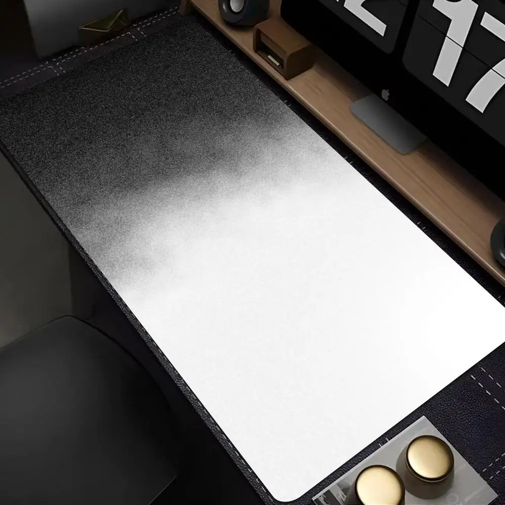 

The Collision Of Black And White Mouse Pad Mouse Pad Gaming Accessories Office Gamer Keyboard Desk Mat Non-Slip Laptop Large Mat
