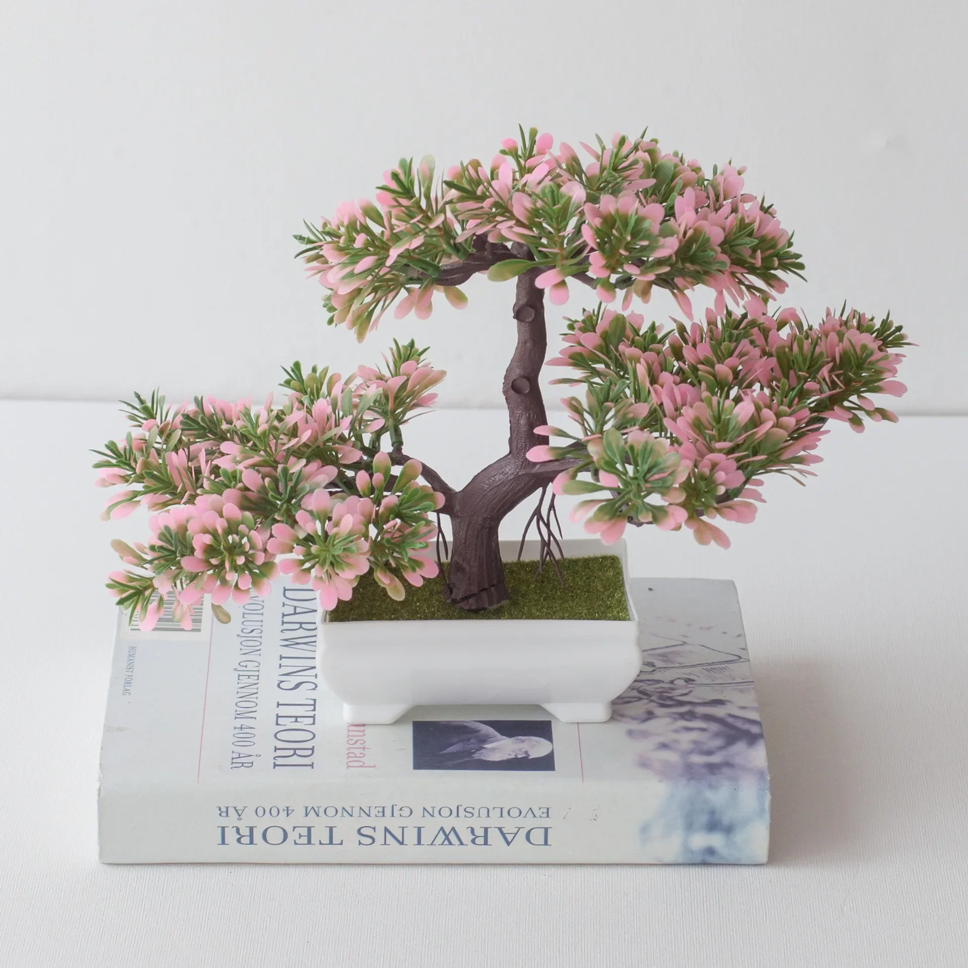 Künstliche Pflanze Bonsai Kunststoff Kleiner Baum Topf Gefälschte Pflanze Blume Topf Ornamente für Zuhause Zimmer Tisch Garten Hotel Dekoration