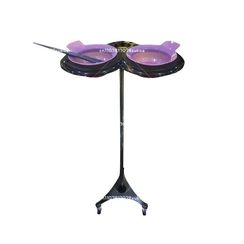 

Professional Hair Dye Stand Trolley Salon Tinting Bowl Cart Stylist Tool Rack