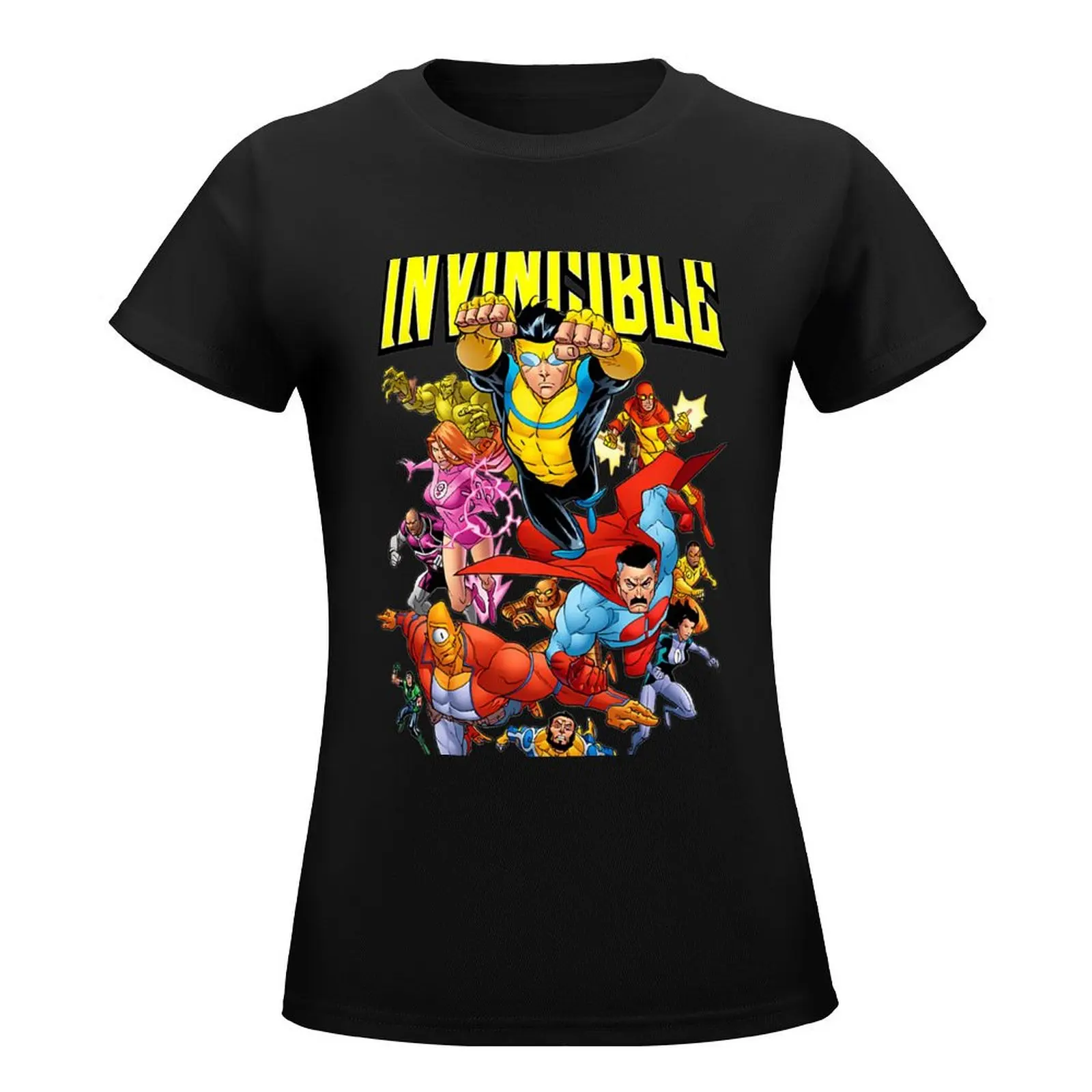 Invincible invincible cartoon T-Shirt funny Female clothing summer clothes new edition Women's t-shirt