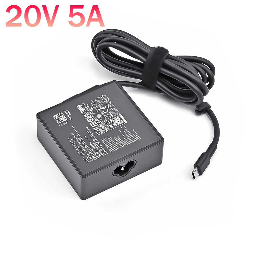 

20V 5A 100W USB-C AC Adapter Laptop Charger For Asus UN5401QA UN5401UA UP5401EA UX325SA UX325UAZ UX3402ZA UX392FA