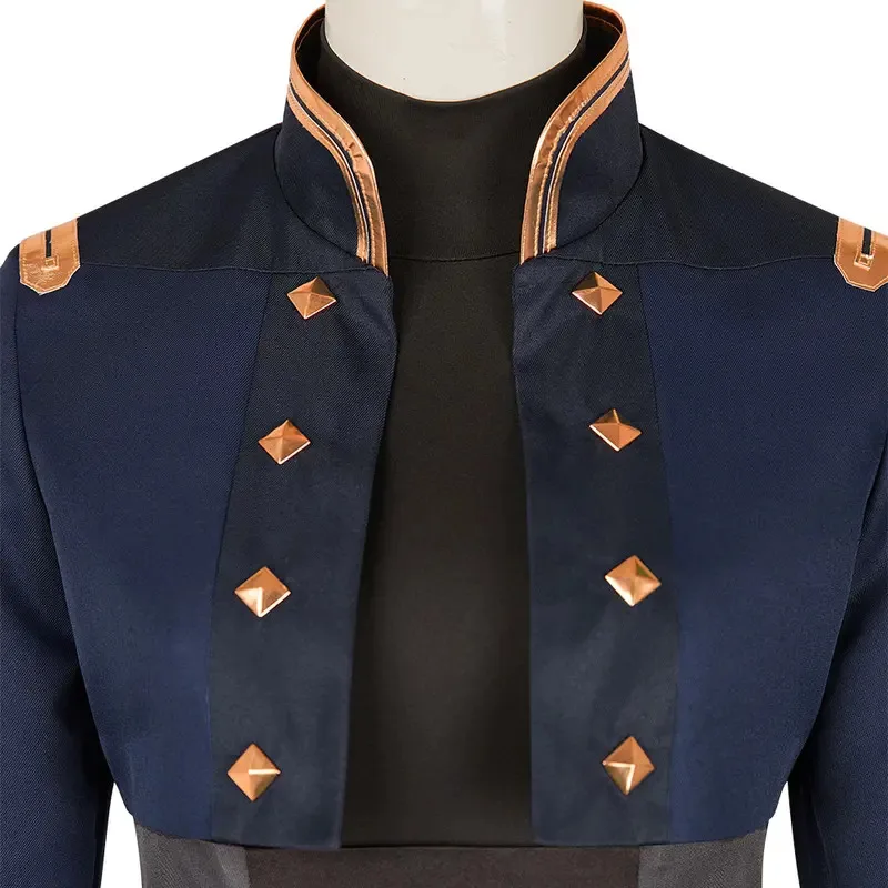 

25COSArcane Season 2 Caitlyn Kiramman Cosplay Dark Blue Military Costume Game LoL Disguise Women Fantasia Outfit Halloween Custo