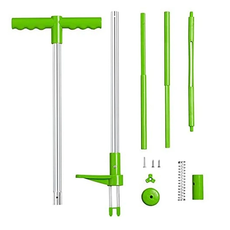 Weed Puller Tool Stand Up Weeder Manual Weeding Tool + Long Handle Stand Up Heavy Duty Garden Weeding Tool For Garden