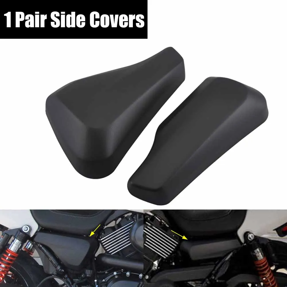 Motorcycle Accessories 1 Pair Side Covers ABS Plastic Black For Harley Street 750 XG750 2015-2021 Street ROD XG750A 2017-2021