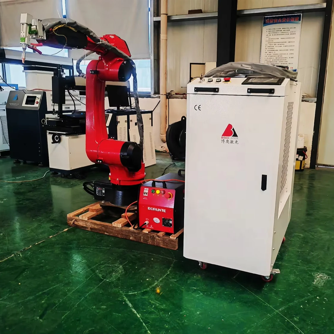 automatic 6-axis robot arm mig co2 argon welders 2000w 1500w metal stainless steel aluminum optical fiber laser welding machine