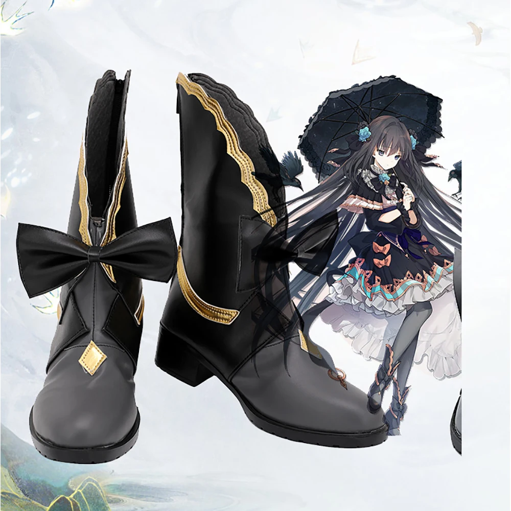 Game Arcaea Tairitsu Cosplay Boots Leather Shoes Halloween Carnival Cosplay