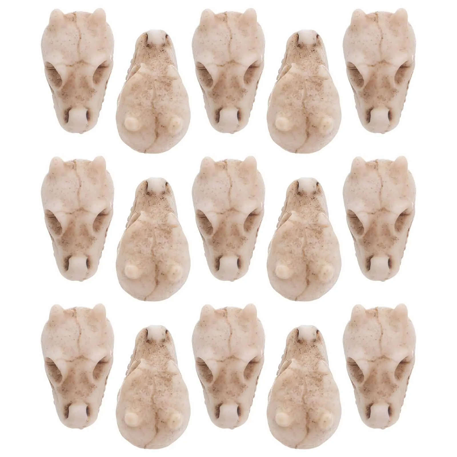 

20pcs Mini Skulls Outdoor Skull Statue Resin Dragon Sculptures Garden Decor Fish Tank Accessories Lawn Ornaments Waterproof