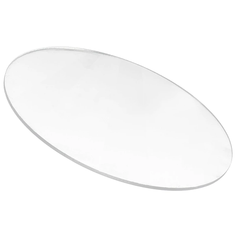 2X Transparent 3Mm Thick Mirror Acrylic Round Disc Diameter:85Mm