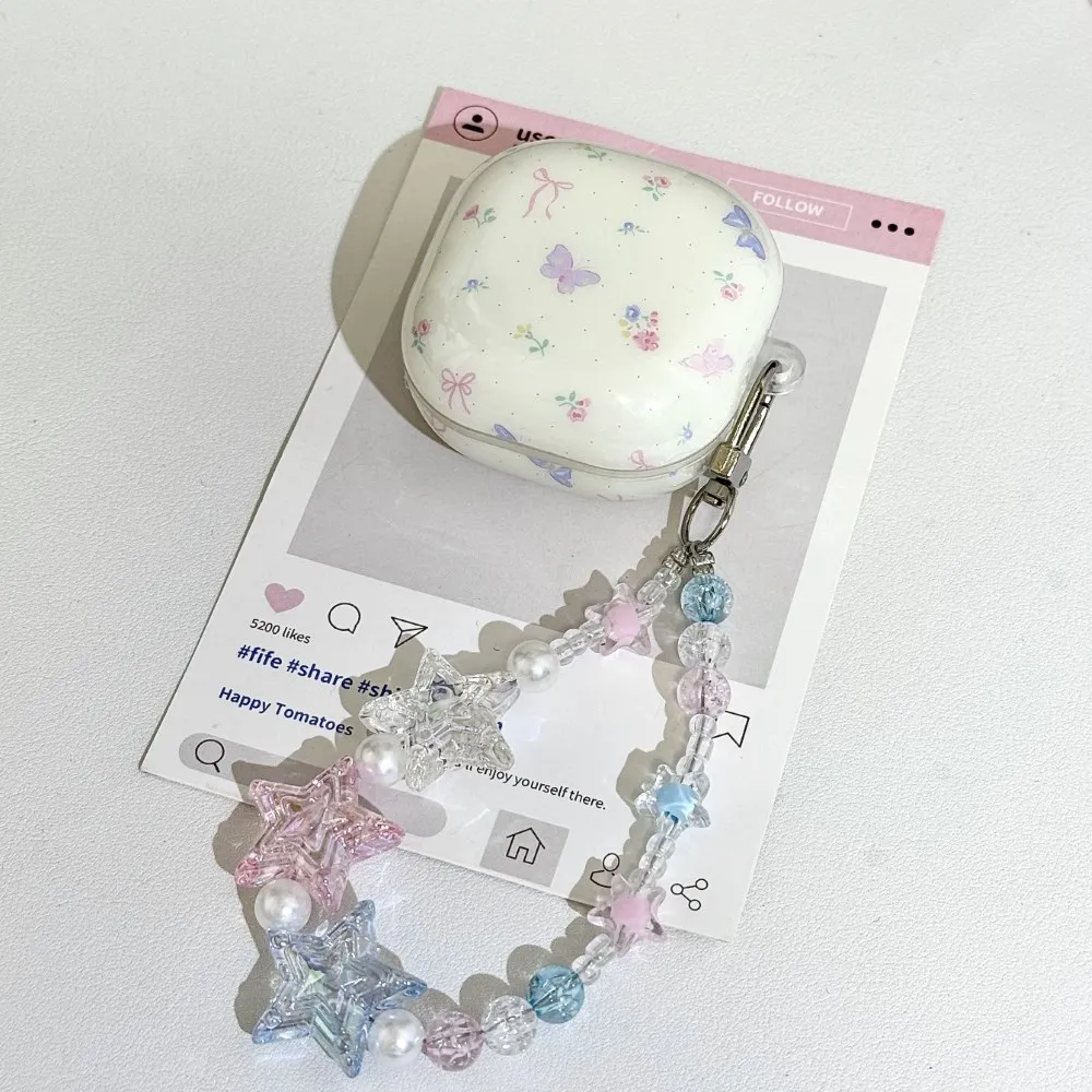 Butterfly Hard Case For Samsung Galaxy Buds4 Pro Wireless Bluetooth Earphone Accessories Protective Sleeve With Bracelet