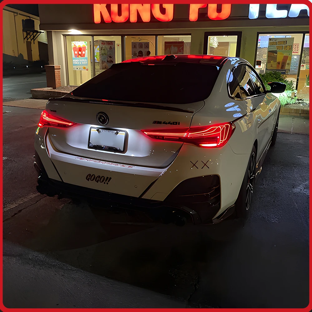 For BMW 4 Series G22 2021-2024 Taillights Assembly Upgrade LED Startup Effect Flashing Turn Light Laser Style Plug and Play